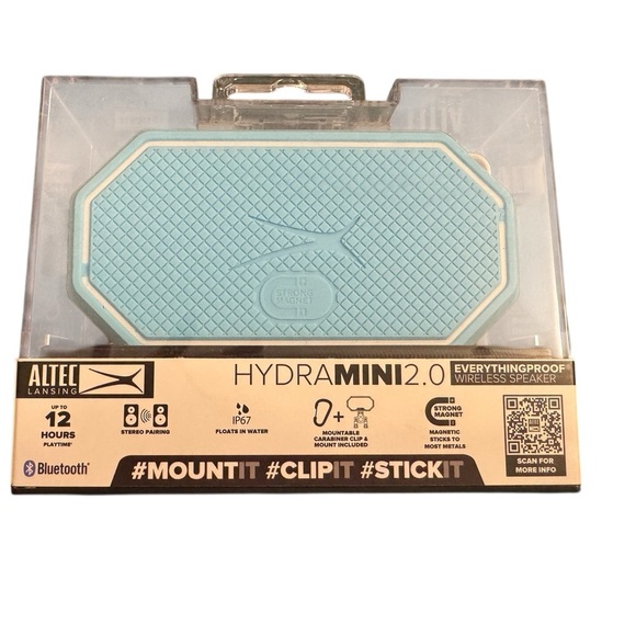 Blue Portable Bluetooth Altec Lansing HydraMini 2.0 Wireless Portable Speaker - Picture 7 of 7